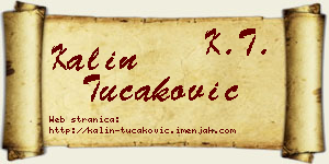 Kalin Tucaković vizit kartica